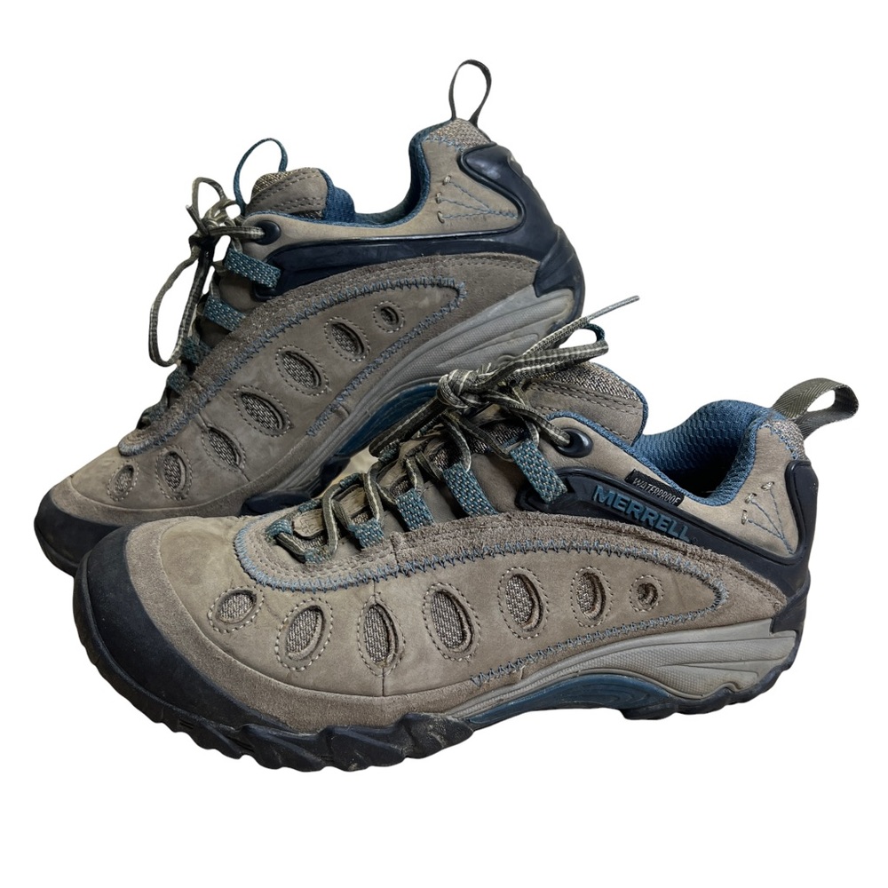 Merrell Chameleon Arc Brindle Leather Hiking Outdoor Athletic Shoe Women’s Sz 7